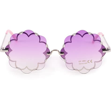 flower shaped sunglasses.